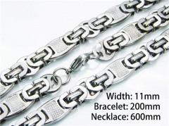 HY55S0230IZZHY Wholesale Necklaces Bracelets (Steel Color)-