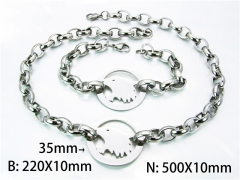 HY61S0302HKWHY Wholesale Necklaces Bracelets (Steel Color)-