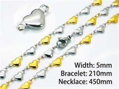 HY Wholesale Necklaces Bracelets Sets (Two Tone)-HY39S0657ML
