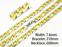 HY Wholesale Necklaces Bracelets Sets (Two Tone)-HY61S0425HKD
