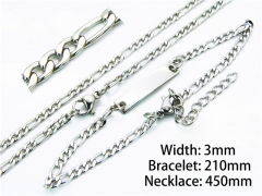 HY70S0064LZHY Wholesale Necklaces Bracelets (Steel Color)-