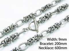 HY61S0288JZZHY Wholesale Necklaces Bracelets (Steel Color)-