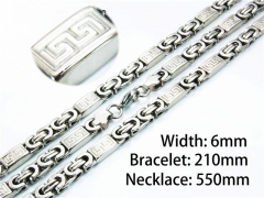 HY08S0114IHGHY Wholesale Necklaces Bracelets (Steel Color)-