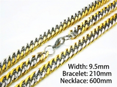 HY Wholesale Necklaces Bracelets Sets (Two Tone)-HY61S0390HOL