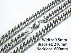 HY61S0388HHLHY Wholesale Necklaces Bracelets (Steel Color)-