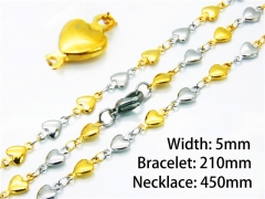 HY Wholesale Necklaces Bracelets Sets (Two Tone)-HY39S0656MLR