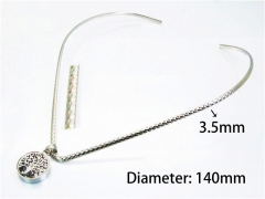 HY Stainless Steel 316L Collar Necklaces-HY64N0014HLC