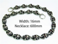 HY Stainless Steel 316L Casting Necklaces-HY18N0158HKLS