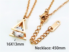 HY Stainless Steel 316L Necklaces (Crystal)-HY76N0462NLY