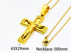 HY Stainless Steel 316L Necklaces (Religion Style)-HY64N0022OV