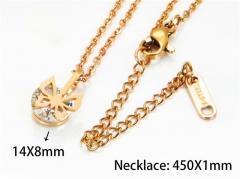 HY Stainless Steel 316L Necklaces (Crystal)-HY76N0401KV