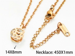 HY Stainless Steel 316L Necklaces (Crystal)-HY76N0395KD