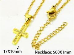 HY Wholesale Popular CZ Necklaces (Religion Style)-HY54N0634MQ