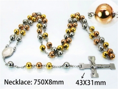 HY Stainless Steel 316L Necklaces (Religion Style)-HY55N0500HMB