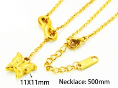 HY Stainless Steel 316L Necklaces (Animal Style)-HY93N0215OR