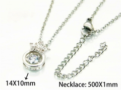 HY Wholesale Popular Crystal Zircon Necklaces (Crystal)-HY54N0620NR