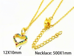 HY Wholesale Popular CZ Necklaces (Love Style)-HY54N0630NG