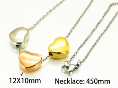 HY Stainless Steel 316L Necklaces (Love Style)-HY73N0150NW