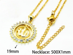HY Wholesale Popular CZ Necklaces (Letter Style)-HY54N0588OQ