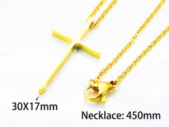 HY Stainless Steel 316L Necklaces (Religion Style)-HY79N0029PZ