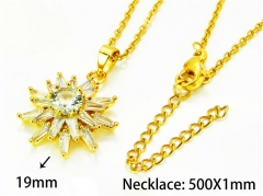 HY Wholesale Popular CZ Necklaces (Crystal)-HY54N0571OQ