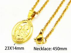 HY Stainless Steel 316L Necklaces (Religion Style)-HY73N0143J5