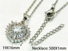 HY Wholesale Popular Crystal Zircon Necklaces (Crystal)-HY54N0494OS