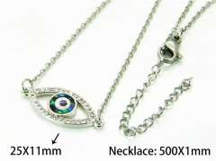HY Wholesale Popular Crystal Zircon Necklaces (Eyes style)-HY54N0566HZL