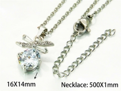 HY Wholesale Popular Crystal Zircon Necklaces (Crystal)-HY54N0496NT