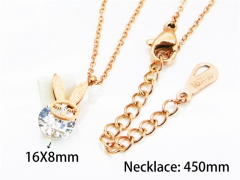 HY Stainless Steel 316L Necklaces (Crystal)-HY76N0467NLD