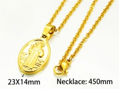 HY Stainless Steel 316L Necklaces (Religion Style)-HY73N0142JL