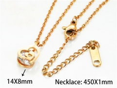 HY Stainless Steel 316L Necklaces (Love Style)-HY76N0397KG