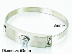 HY Stainless Steel 316L Bangle (Popular)-HY64B1285HNF