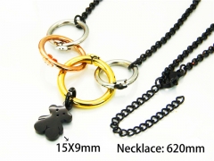HY Stainless Steel 316L Necklaces (Animal Style)-HY90N0036HOR