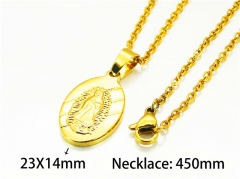 HY Stainless Steel 316L Necklaces (Religion Style)-HY73N0140JL