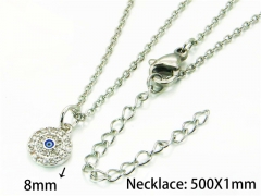 HY Wholesale Popular Crystal Zircon Necklaces (Eyes style)-HY54N0583MW