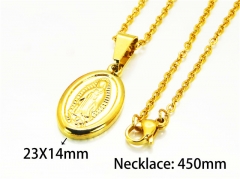 HY Stainless Steel 316L Necklaces (Religion Style)-HY73N0141J5