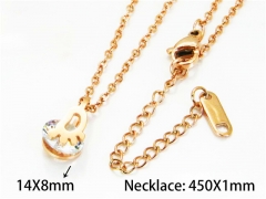 HY Stainless Steel 316L Necklaces (Crystal)-HY76N0399KX