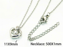HY Wholesale Popular Crystal Zircon Necklaces (Love Style)-HY54N0613N5