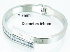 HY Stainless Steel 316L Bangle (Crystal)-HY14B0165HNL