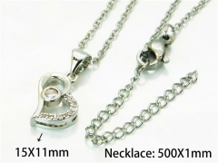 HY Wholesale Popular Crystal Zircon Necklaces (Love Style)-HY54N0633LL
