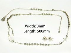 HY Stainless Steel 316L Necklaces (Religion Style)-U40N0815MS