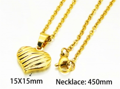 HY Stainless Steel 316L Necklaces (Love Style)-HY73N0145J5