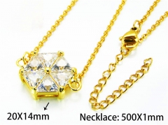 HY Wholesale Popular CZ Necklaces (Crystal)-HY54N0510HDD