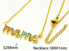 HY Wholesale Popular CZ Necklaces (Letter Style)-HY54N0628HZL