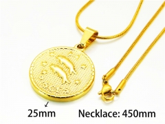 HY Stainless Steel 316L Necklaces (Constellation)-HY73N0139MD