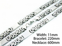 HY Stainless Steel 316L Necklaces Bracelets Sets-HY55S0592IWW