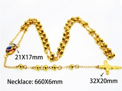 HY Stainless Steel 316L Necklaces (Religion Style)-HY76N0248HIX