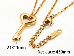 HY Stainless Steel 316L Necklaces (Love Style)-HY93N0114NU