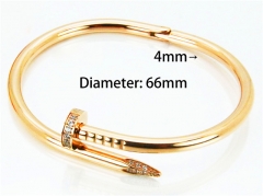 HY Stainless Steel 316L Bangle (Crystal)-HY14B0164HNL